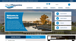Desktop Screenshot of plaquemine.org